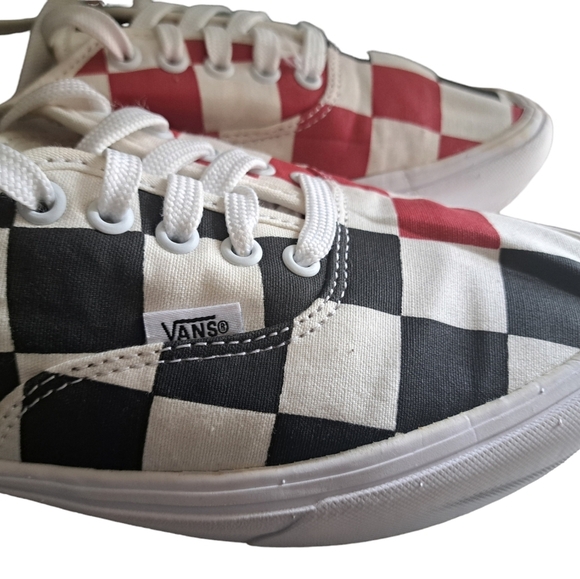 VANS Off the Wall Comfy Cush check sneakers low shoes preppy artsy mens 9 - Picture 5 of 16